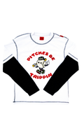 Pitches Be Trippin' Contrast Stitch Long Sleeve Tee